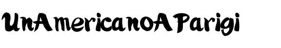 Un Americano A Parigi Regular.otf