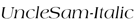 UncleSam-Italic Regular.ttf