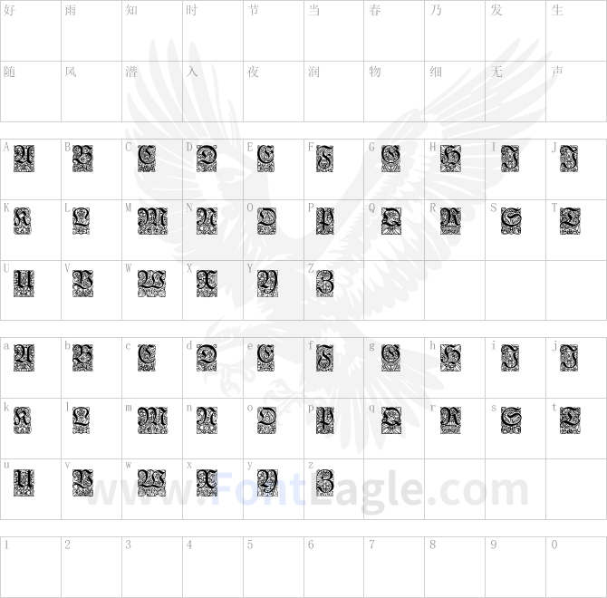 Unger-Fraktur-Zierbuchstaben