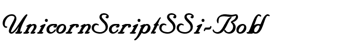 UnicornScriptSSi Bold.ttf