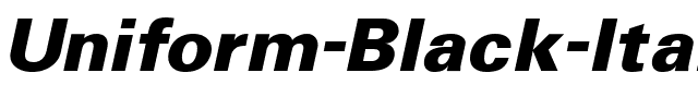 Uniform Black Italic.ttf