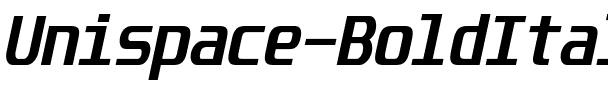 Unispace Bold Italic.ttf