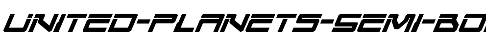 United Planets Semi-Bold Italic Semi-Bold Italic.ttf