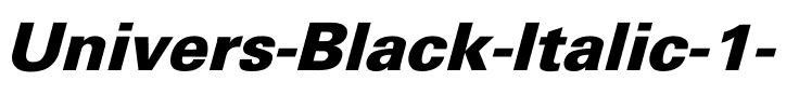 Univers-Black Italic.ttf