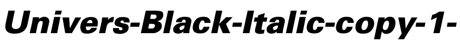 Univers-Black-Italic Regular.ttf