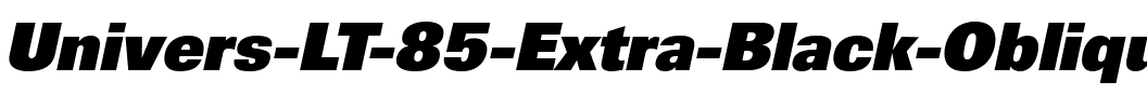 Univers LT 85 ExtraBlack Italic.ttf