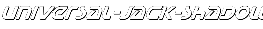 Universal Jack Shadow Italic Shadow Italic.ttf