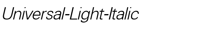 Universal Light Italic.ttf