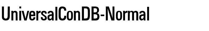 UniversalConDB Normal.ttf