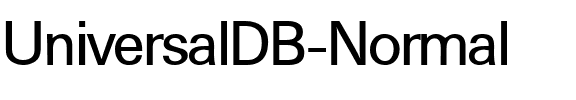 UniversalDB Normal.ttf