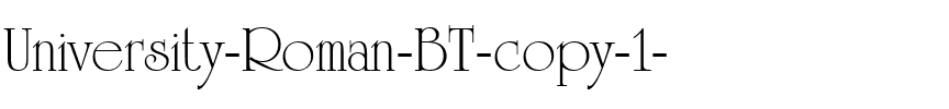 UnivrstyRoman BT Regular.ttf