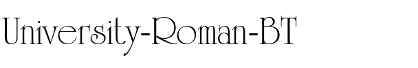 UnivrstyRoman BT Regular.ttf