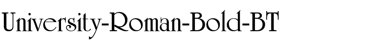 UnivrstyRoman Bd BT Bold.ttf