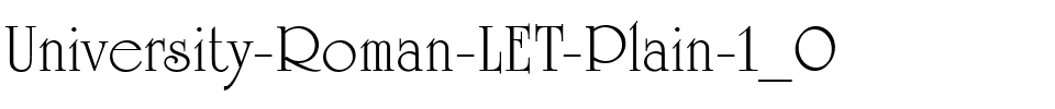 University Roman LET Plain.ttf