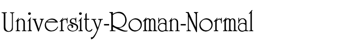 University-Roman-Normal Regular.ttf