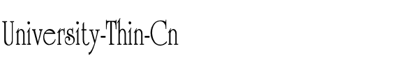 University-Thin Cn Regular.ttf
