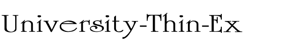 University-Thin Ex Regular.ttf