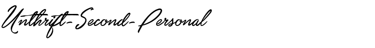Unthrift Second Personal Regular.ttf