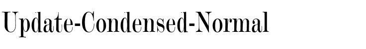 Update-Condensed Normal.ttf