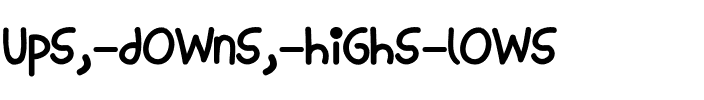 Ups, Downs, Highs & Lows Regular.ttf
