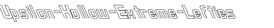 Upsilon Hollow Extreme Lefties Regular.ttf