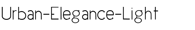 Urban Elegance Urban Elegance.ttf