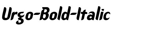 Urgo Bold Italic.ttf