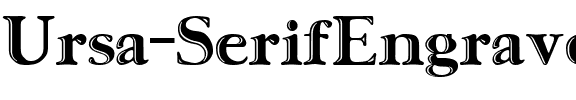 Ursa  SerifEngraved.ttf