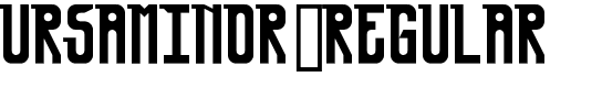 Ursa Minor Regular.otf