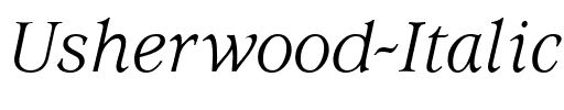 Usherwood Italic.ttf