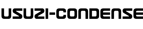 Usuzi Condensed Condensed.ttf