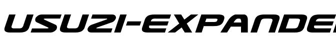 Usuzi Expanded Italic Expanded Italic.ttf