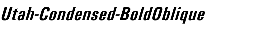 Utah Condensed BoldOblique.ttf