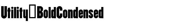 Utility BoldCondensed.ttf