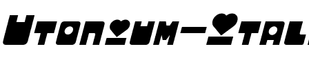 Utonium Italic.otf