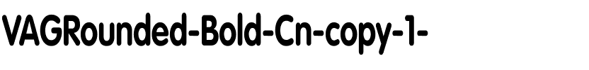 VAGRounded-Bold Cn Regular.ttf