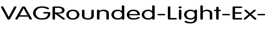 VAGRounded-Light Ex Regular.ttf