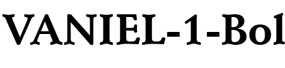 VANIEL 1 Bold.ttf