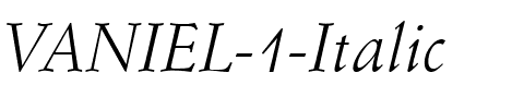 VANIEL 1 Italic.ttf