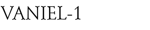 VANIEL 1 Regular.ttf