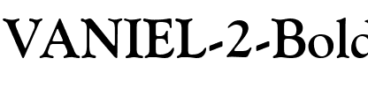 VANIEL 2 Bold.ttf