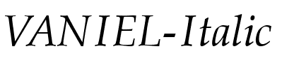 VANIEL Italic.ttf