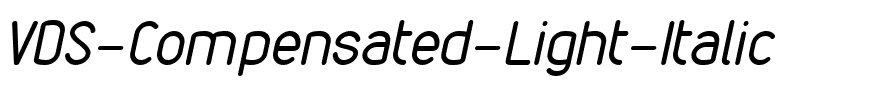 VDS Compensated Light Italic.ttf