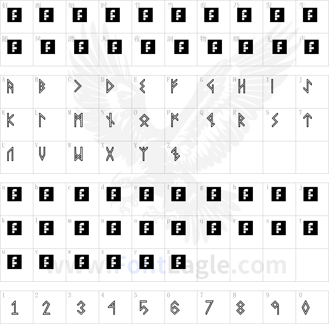 VIKING-MIDDLE-Runes-Regular