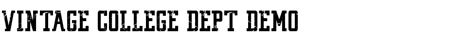 VINTAGE COLLEGE DEPT_DEMO_worn Regular.otf