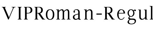VIP Roman Regular.otf