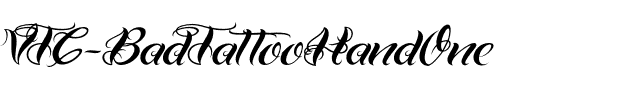 VTC-BadTattooHandOne Regular.otf
