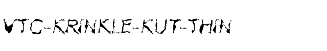 VTC Krinkle-Kut Thin.ttf