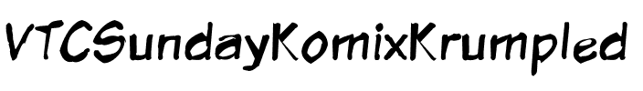 VTCSundayKomixKrumpled Regular.ttf