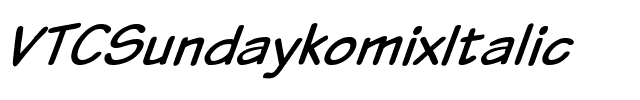VTCSundaykomix Italic.ttf